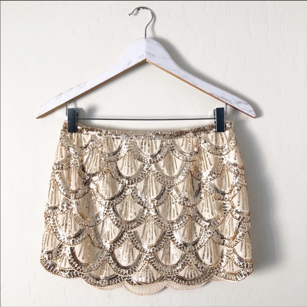 New Year’s Eve or holiday sequin skirt NYE